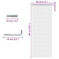 vidaXL Türvorhang aus Ketten 80x201 cm Aluminium vidaXL Türvorhang aus Ketten 80x201 cm Aluminium