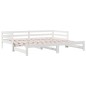 vidaXL Tagesbett Ausziehbar Weiß 90x200 cm Massivholz Kiefer vidaXL Tagesbett Ausziehbar Weiß 90x200 cm Massivholz Kiefer