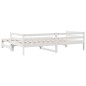 vidaXL Tagesbett Ausziehbar Weiß 90x200 cm Massivholz Kiefer vidaXL Tagesbett Ausziehbar Weiß 90x200 cm Massivholz Kiefer