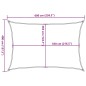 vidaXL Sonnensegel Hellgrau 6x4 m 100% Polyester Oxford vidaXL Sonnensegel Hellgrau 6x4 m 100% Polyester Oxford