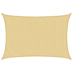 vidaXL Sonnensegel Sandfarbe 4x2,5 m 100% Polyester Oxford
