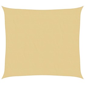 vidaXL Sonnensegel Sandfarbe 3x2,5 m 100% Polyester Oxford