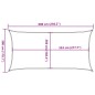 vidaXL Sonnensegel Sandfarbe 6x3 m 100% Polyester Oxford vidaXL Sonnensegel Sandfarbe 6x3 m 100% Polyester Oxford