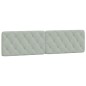 vidaXL Bett mit Matratze Hellgrau 200x200 cm Samt vidaXL Bett mit Matratze Hellgrau 200x200 cm Samt
