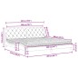 vidaXL Bett mit Matratze Hellgrau 200x200 cm Samt vidaXL Bett mit Matratze Hellgrau 200x200 cm Samt
