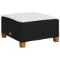 vidaXL 4-tlg. Garten-Sofagarnitur mit Kissen Schwarz Poly Rattan vidaXL 4-tlg. Garten-Sofagarnitur mit Kissen Schwarz Poly Rattan
