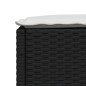 vidaXL 4-tlg. Garten-Sofagarnitur mit Kissen Schwarz Poly Rattan vidaXL 4-tlg. Garten-Sofagarnitur mit Kissen Schwarz Poly Rattan