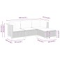 vidaXL 4-tlg. Garten-Sofagarnitur mit Kissen Schwarz Poly Rattan vidaXL 4-tlg. Garten-Sofagarnitur mit Kissen Schwarz Poly Rattan