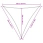 vidaXL Sonnensegel Hellgrau 6x6x6 m 100% Polyester Oxford vidaXL Sonnensegel Hellgrau 6x6x6 m 100% Polyester Oxford