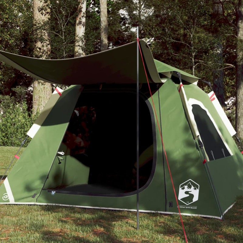 vidaXL Kuppel-Campingzelt 4 Personen Grün Quick Release vidaXL Kuppel-Campingzelt 4 Personen Grün Quick Release