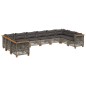 vidaXL 10-tlg. Garten-Sofagarnitur mit Kissen Grau Poly Rattan vidaXL 10-tlg. Garten-Sofagarnitur mit Kissen Grau Poly Rattan