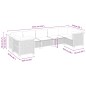 vidaXL 7-tlg. Garten-Sofagarnitur mit Kissen Schwarz Poly Rattan vidaXL 7-tlg. Garten-Sofagarnitur mit Kissen Schwarz Poly Rattan