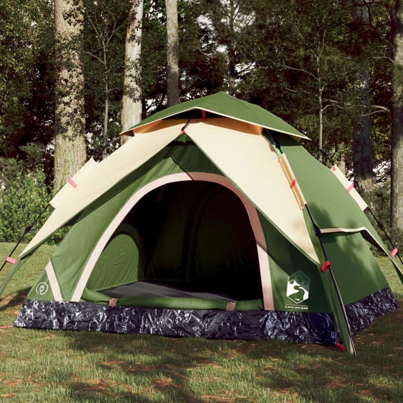 vidaXL Kuppel-Campingzelt 4 Personen Grün Quick Release vidaXL Kuppel-Campingzelt 4 Personen Grün Quick Release