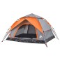 vidaXL Kuppel-Campingzelt 4 Personen Grau und Orange Quick Release vidaXL Kuppel-Campingzelt 4 Personen Grau und Orange Quick Release