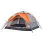 vidaXL Kuppel-Campingzelt 4 Personen Grau und Orange Quick Release vidaXL Kuppel-Campingzelt 4 Personen Grau und Orange Quick Release