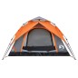 vidaXL Kuppel-Campingzelt 4 Personen Grau und Orange Quick Release vidaXL Kuppel-Campingzelt 4 Personen Grau und Orange Quick Release