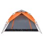 vidaXL Kuppel-Campingzelt 4 Personen Grau und Orange Quick Release vidaXL Kuppel-Campingzelt 4 Personen Grau und Orange Quick Release