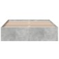 vidaXL Bettgestell Betongrau 120x190 cm Holzwerkstoff vidaXL Bettgestell Betongrau 120x190 cm Holzwerkstoff