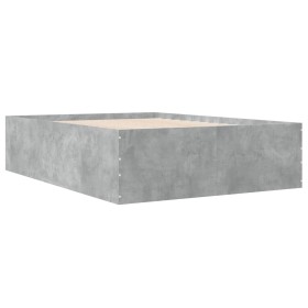 vidaXL Bettgestell Betongrau 120x200 cm Holzwerkstoff