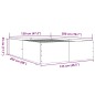vidaXL Bettgestell Betongrau 120x200 cm Holzwerkstoff vidaXL Bettgestell Betongrau 120x200 cm Holzwerkstoff