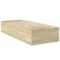 vidaXL Bettgestell Sonoma-Eiche 90x200 cm Holzwerkstoff vidaXL Bettgestell Sonoma-Eiche 90x200 cm Holzwerkstoff