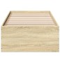 vidaXL Bettgestell Sonoma-Eiche 90x200 cm Holzwerkstoff vidaXL Bettgestell Sonoma-Eiche 90x200 cm Holzwerkstoff