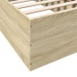vidaXL Bettgestell Sonoma-Eiche 90x200 cm Holzwerkstoff vidaXL Bettgestell Sonoma-Eiche 90x200 cm Holzwerkstoff