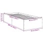 vidaXL Bettgestell Sonoma-Eiche 90x200 cm Holzwerkstoff vidaXL Bettgestell Sonoma-Eiche 90x200 cm Holzwerkstoff