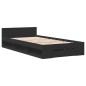 vidaXL Bettgestell mit Schublade Schwarz 90x200 cm Holzwerkstoff vidaXL Bettgestell mit Schublade Schwarz 90x200 cm Holzwerkstoff