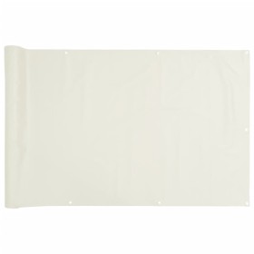 vidaXL Garten-Sichtschutz Weiß 600x120 cm PVC