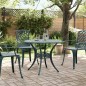 vidaXL Gartentisch Grün Ø90x75 cm Aluminiumguss vidaXL Gartentisch Grün Ø90x75 cm Aluminiumguss