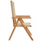 vidaXL Gartenstühle 2 Stk. Beige Massivholz Akazie und Poly Rattan vidaXL Gartenstühle 2 Stk. Beige Massivholz Akazie und Poly Rattan