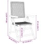 vidaXL Gartenstühle 2 Stk. Beige Massivholz Akazie und Poly Rattan vidaXL Gartenstühle 2 Stk. Beige Massivholz Akazie und Poly Rattan