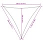 vidaXL Sonnensegel Hellgrau 3x3x3 m 100% Polyester Oxford vidaXL Sonnensegel Hellgrau 3x3x3 m 100% Polyester Oxford
