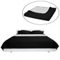 vidaXL Zweiseitige Tagesdecke Gesteppt Schwarz/Weiß 220x240 cm vidaXL Zweiseitige Tagesdecke Gesteppt Schwarz/Weiß 220x240 cm