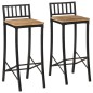 vidaXL Barstühle 2 Stk. Raues Massivholz Mango vidaXL Barstühle 2 Stk. Raues Massivholz Mango
