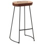 vidaXL Barhocker 2 Stk. Dunkelbraun 44x37,5x78 cm vidaXL Barhocker 2 Stk. Dunkelbraun 44x37,5x78 cm