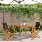 vidaXL Gartenstühle 2 Stk. Schwarz Massivholz Akazie und Polypropylen vidaXL Gartenstühle 2 Stk. Schwarz Massivholz Akazie und Polypropylen