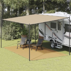 vidaXL Zeltteppich Sandfarbe 300x600 cm HDPE