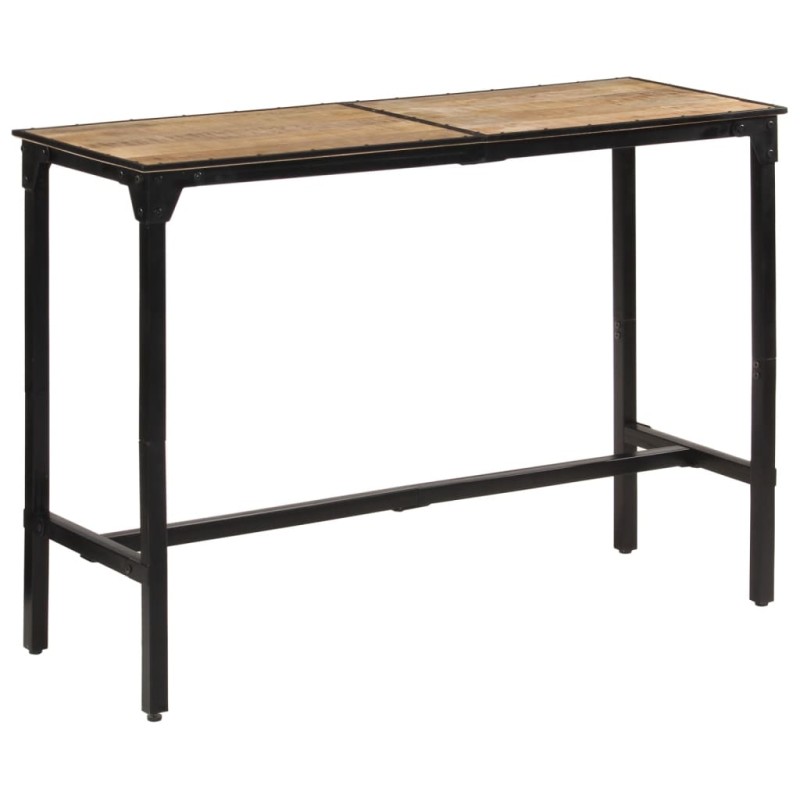 vidaXL Bartisch 150x55x107 cm Raues Massivholz Mango vidaXL Bartisch 150x55x107 cm Raues Massivholz Mango