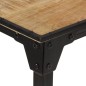 vidaXL Bartisch 150x55x107 cm Raues Massivholz Mango vidaXL Bartisch 150x55x107 cm Raues Massivholz Mango