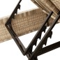 vidaXL Doppel-Sonnenliege mit Auflagen Beige Poly Rattan vidaXL Doppel-Sonnenliege mit Auflagen Beige Poly Rattan