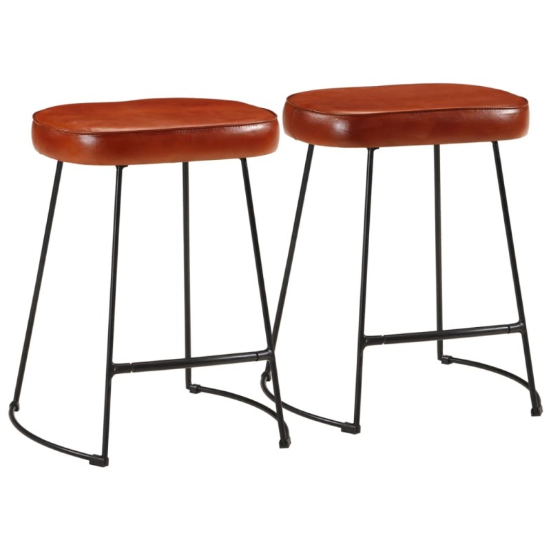 vidaXL Barhocker 2 Stk. Dunkelbraun 40x29,5x53 cm vidaXL Barhocker 2 Stk. Dunkelbraun 40x29,5x53 cm