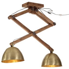 vidaXL Deckenleuchte 25 W Antik-Messing 29x18x85 cm E27