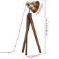 vidaXL Stehleuchte 25 W Antik Messing 45x45x120 cm E27 vidaXL Stehleuchte 25 W Antik Messing 45x45x120 cm E27