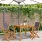 vidaXL Gartenstühle 2 Stk. Anthrazit Massivholz Akazie & Stoff vidaXL Gartenstühle 2 Stk. Anthrazit Massivholz Akazie & Stoff