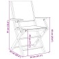 vidaXL Gartenstühle 2 Stk. Anthrazit Massivholz Akazie & Stoff vidaXL Gartenstühle 2 Stk. Anthrazit Massivholz Akazie & Stoff