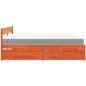 vidaXL Bett mit Schubladen und Matratze Wachsbraun 180x200 Massivholz vidaXL Bett mit Schubladen und Matratze Wachsbraun 180x200 Massivholz