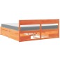 vidaXL Bett mit Schubladen und Matratze Wachsbraun 180x200 Massivholz vidaXL Bett mit Schubladen und Matratze Wachsbraun 180x200 Massivholz