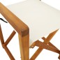 vidaXL Klappbare Gartenstühle 8 Stk. Cremeweiß Stoff vidaXL Klappbare Gartenstühle 8 Stk. Cremeweiß Stoff